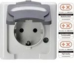 Kopp 103356006, CEE 7/3, 1 Modul(e), CEE 7/4, Grau, 250 V, 16 A - Grau
