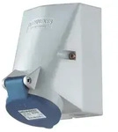 Mennekes Wanddose TwinCONTACT 420 - Blau