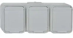ELSO APWG Aqua-Top Schuko 445809 3fach waagerecht licht-/basaltgrau - Grau