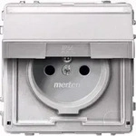 Merten SCHUKO-Steckdose alu MEG2312-7260 - Silber