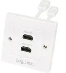 LogiLink AH0015, HDMI female, HDMI female, weiblich/weiblich, 86 mm, 86 mm, 182 mm -
