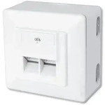 Digitus CAT 6, Klasse E, Datendose, Aufputz, RJ-45, Wei&szlig;, China - Wei&szlig;