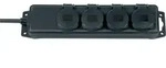 Brennenstuhl Steckdosenverteiler IP44 4-fach schwarz 2m H07RN-F 3G1,5, 1159960
