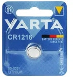 Varta Batterien Knopfzelle CR1216, 1 St&uuml;ck, Lithium Coin, 3V, kindersichere