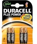Duracell Plus Power, Einwegbatterie, AAA, Alkali, 1,5 V, 4 St&uuml;ck(e), Schwarz, Gold -