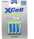 XCell X1000 Micro AAA Akku 4er Blister, Wiederaufladbarer Akku, AAA,
