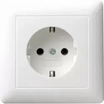 GIRA 044003 SCHUKO Vollpl.Standard 55 Reinwei&szlig; - Wei&szlig;