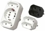 Kopp DUOversal, Typ F, Typ C (Euro-Stecker), 250 V, 16 A, Wei&szlig;, M&auml;nnlich/Weiblich