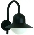 Albert Venytanion I, E27, IP44, schwarz - Schwarz/Wei&szlig;