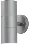 Konstsmide Modena Up & Down Big grau lackiertes Aluminium, klares Glas, Reflektor