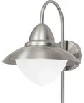 EGLO Au&szlig;en-Wandlampe Sidney, 1 flammige Au&szlig;enleuchte, Wandleuchte aus Edelstahl in