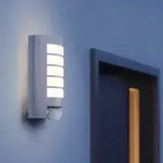STEINEL L 12, Wandbeleuchtung f&uuml;r den Au&szlig;enbereich, Silber, Aluminium, IP44, II,