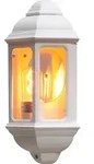 Konstsmide Cagliari Small wei&szlig; lackiertes Aluminium, klares Glas 7011-250
