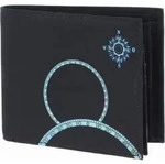 oxmox Geldb&ouml;rse New Cryptan Querscheinb&ouml;rse Windrose Print Cyan Black schwarz...