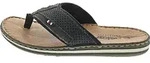 Rieker 21084-00 Zehentrenner Herren, Schwarz, Synthetik, weiches Fu&szlig;bett, -