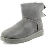 UGG Classic Boots MINI BAILEY BOW II Grau Damen - Grau - 36