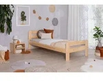 Einzel- und Doppelbett "Bert", verschied. Farben (100 x 200 cm|Natur) -...