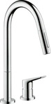 HansGrohe 34822000, Hansgrohe Axor Citterio M 2-Loch Sp&uuml;ltischmischer Chrom mit