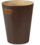 Umbra Cans & Bins Woodrow M&uuml;lleimer mit Griff, Abfalleimer, M&uuml;llsammler,