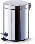 Zeller Treteimer, 5 ltr., Edelstahl &Oslash; 22 x 29,3 cm - Silber