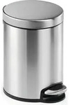 DURABLE Treteimer Edelstahl 5L rund, 340023 silber - Silber