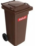 SULO M&uuml;llgro&szlig;beh&auml;lter 120l HDPE braun fahrbar,n.EN 840 - 1073652 - Braun