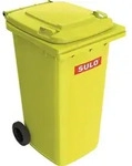 SULO M&uuml;llgro&szlig;beh&auml;lter 240l HDPE gelb fahrbar,n.EN 840 - 1093378 - Gelb