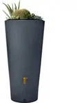 4rain VASO 2in1 Regenspeicher 220 L, graphite grey mit integrierter Pflanzschale;