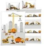 Jana Bettw&auml;sche 100 x 135/40 x 60 cm, Baustelle - Bunt