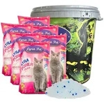 6 x 5 Liter Lyra Pet&reg; Lyra Power Silica Silikat Katzenstreu in 30 L Tonne