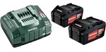 Akkupackset 2 Akkus 18V/5,2Ah Ladeger&auml;t Li-Power Metabo - Wei&szlig;