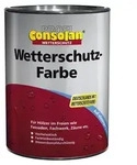 Consolan Wetterschutzfarbe 10 L 225 schwedenrot Farbe Wetterschutz