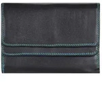 MyWalit Double Flap Wallet Geldb&ouml;rse Leder 13 cm - Schwarz