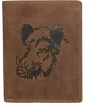 Green Burry Vintage Animal Collection Wild Boar" Leder (Braun)" - Braun