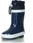 Playshoes Kinder Gummistiefel Basic gef&uuml;ttert, 20/21, marine - Blau