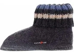 Haflinger Paul Damen, Herren Schurwoll Hausschuhe H&uuml;ttenschuhe anthrazit -...
