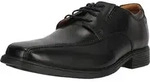 CLARKS Schn&uuml;rschuhe Tilden im klassischem Design 1216 Black Leather 41 - Schwarz -