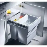 HAILO 3668-50 Abfallsorter 49 (30+19) Liter EASY CARGO 2 ab 50 cm Schrankbreite -
