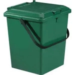 Garantia -Eimer 10 Liter -M&uuml;lleimer LxBxH 23x25x30 cm Klapp-Deckel Eimer -...