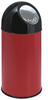 Abfallbehälter mit Druckdeckel und Inneneimer 40 Liter - Rot, Schwarz