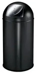 EKO - Pushcan 40 Liter - Steel - Matt Schwarz - Schwarz