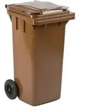 Mini Container 120 Liter, Braun - Braun