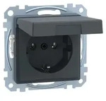MERTEN Steckdose SCHUKO MEG2311-0414 anthrazit System M - Grau