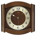 AMS Funk-Wanduhr, Funkwerk, 27x27x5cm, 5822/1 - Schwarz