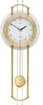 AMS Funk-Pendeluhr, Funkpendelwerk, 24x68x7cm, 5257 - Gold