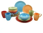 CreaTable, 19989, Nature Collection Mediterran, Kombiservice 16-tlg, Steinzeug...