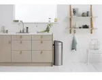 Brabantia 114809, 40 l, Ecke, Schwarz, Edelstahl, Kunststoff, Manuell, 435 mm -