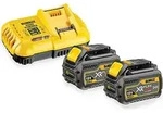 Starter-Set Akku-Kit DCB118X2, 54Volt / 18Volt (gelb/schwarz, 2x Li-Ionen Akku 9,0Ah)
