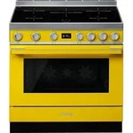 Smeg Elektroherd Portofino CPF9IPYW 90 cm Gelb - Gelb