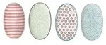 Bloomingville 21106514, Dessertteller, Oval, Steingut, Mehrfarbig, 130 mm, 215...